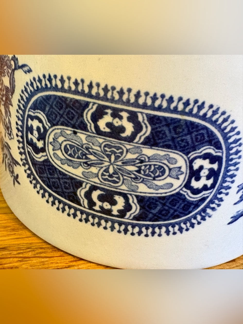 Spode ‘Fitzhugh Blue’ creamer and sugar with lid - Picture 10 of 15